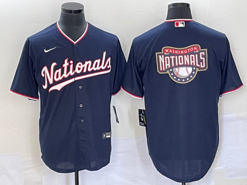 Men's Washington Nationals Navy Alternate Team Jersey Men's Washington Nationals Navy Alternate Team Jersey